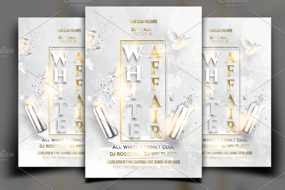 White Affair in Flyer Templates - product preview 8