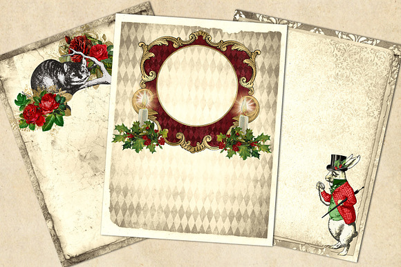 Christmas Alice Journal Paper in Textures - product preview 2