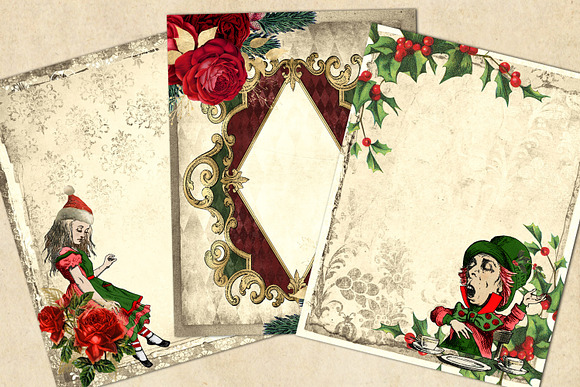 Christmas Alice Journal Paper in Textures - product preview 3