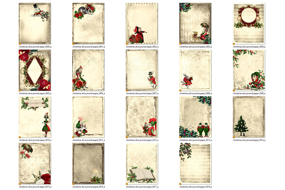 Christmas Alice Journal Paper in Textures - product preview 4