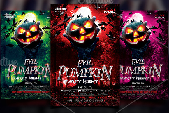 Halloween Flyer Template in Flyer Templates - product preview 1