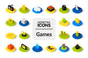Isometric icons - Games