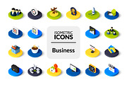Isometric icons - Business