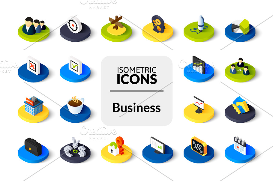Isometric icons - Business in Business Icons - product preview 8