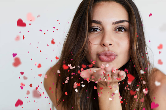 55 Blowing Kisses Confetti Overlays in Objects - product preview 5