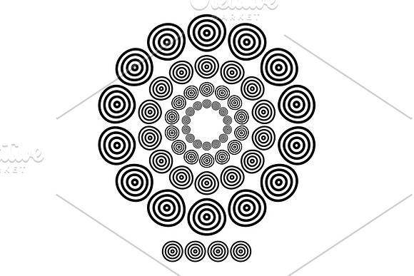 Set of 15 brushs patterns circle in Textures - product preview 1