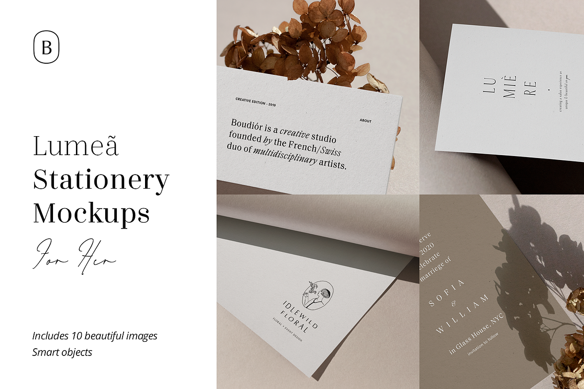 Lumea Stationery Mockups in Mockup Templates - product preview 8