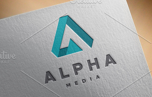 Alpha Media - Letter A Logo in Logo Templates - product preview 6
