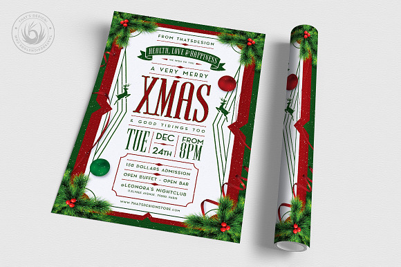 Christmas Eve Flyer Template V8 in Flyer Templates - product preview 2