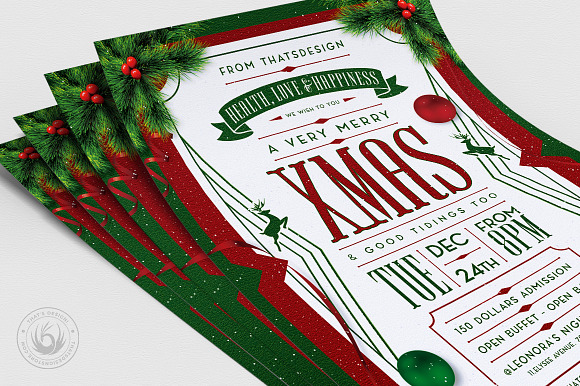 Christmas Eve Flyer Template V8 in Flyer Templates - product preview 4