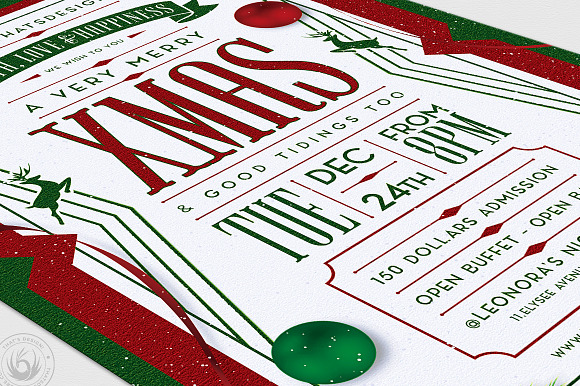 Christmas Eve Flyer Template V8 in Flyer Templates - product preview 5