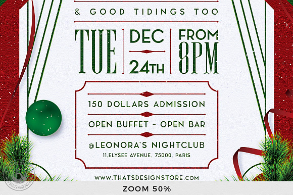 Christmas Eve Flyer Template V8 in Flyer Templates - product preview 7