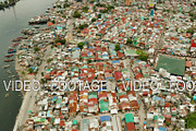 Slums and poor district of the city