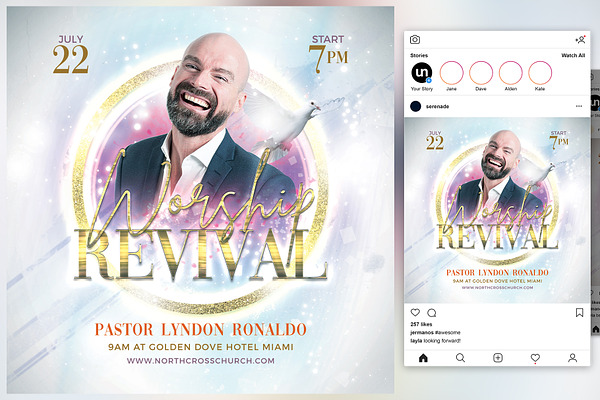 Worship Revival Flyer