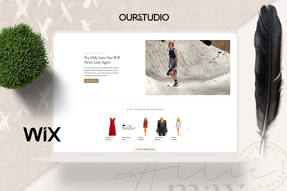 Allie May Website Wix Corvid Powered in Website Templates - product preview 1