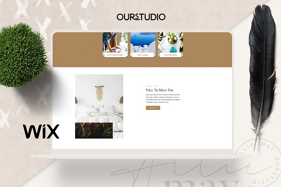 Allie May Website Wix Corvid Powered in Website Templates - product preview 2
