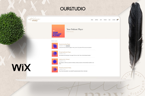 Allie May Website Wix Corvid Powered in Website Templates - product preview 4