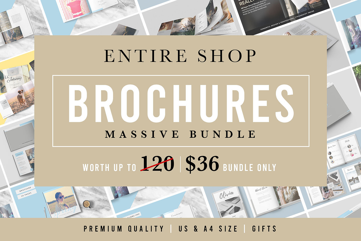 ENTIRE SHOP BROCHURES BUNDLE in Brochure Templates - product preview 8