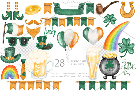 St. Patrick's Day clipart in Illustrations - product preview 1