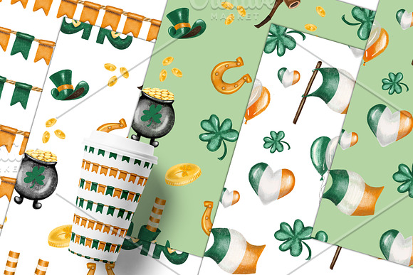 St. Patrick's Day clipart in Illustrations - product preview 5