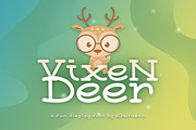 Vixen Deer Font + Vector