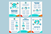 Managing emotions brochure template