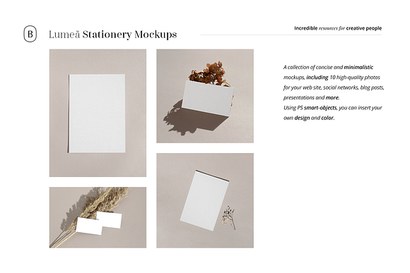 Lumea Stationery Mockups in Mockup Templates - product preview 2
