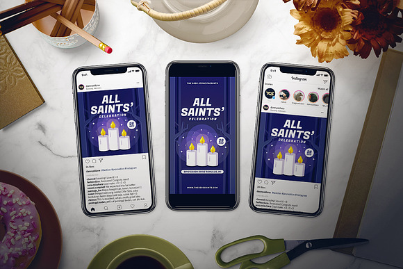 All Saints' Day Flyer Set in Flyer Templates - product preview 1