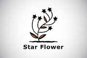 Star Flower Logo Template