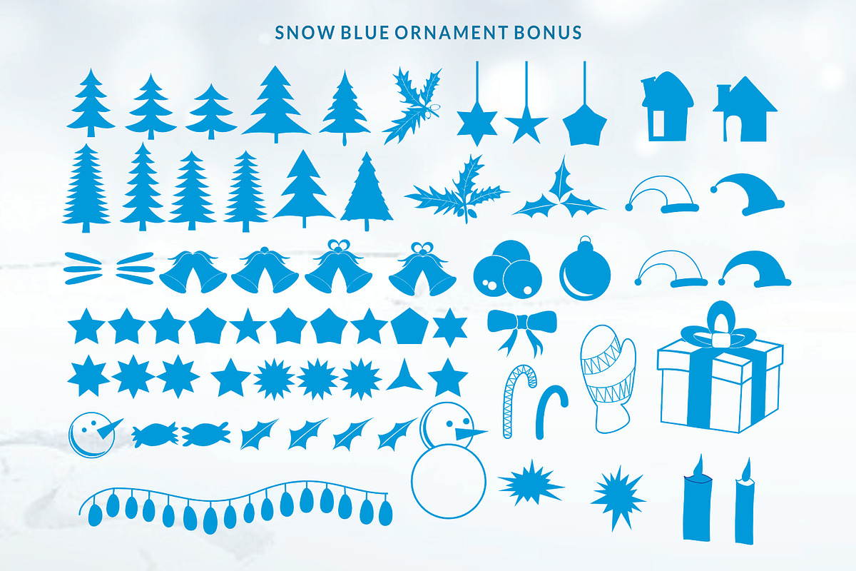 SNOW BLUE in Display Fonts - product preview 7
