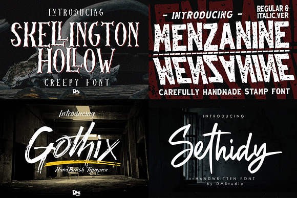 Halloween Font Bundle - 86%OFF in Display Fonts - product preview 3