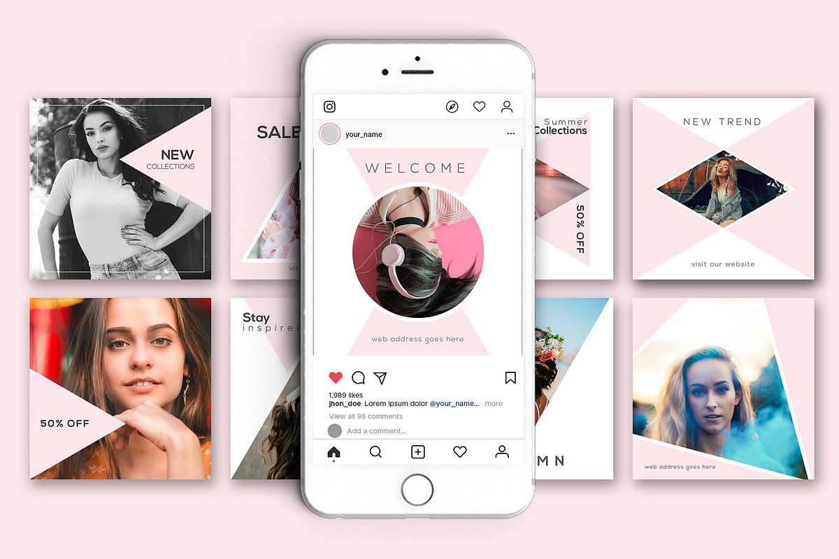 Fashion Sale Social Media Pack in Instagram Templates - product preview 8
