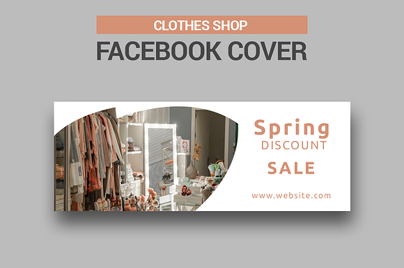 Clothes Shop - Facebook Covers in Facebook Templates - product preview 2