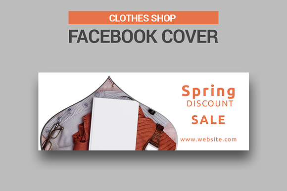 Clothes Shop - Facebook Covers in Facebook Templates - product preview 3