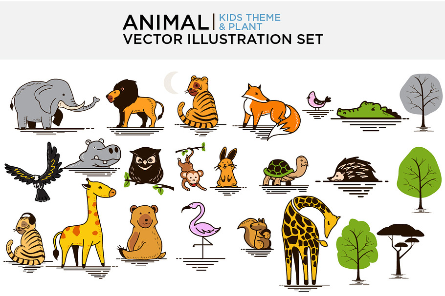 Animal vector set