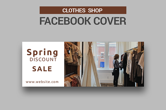Clothes Shop - Facebook Covers in Facebook Templates - product preview 1