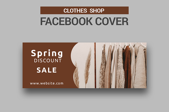 Clothes Shop - Facebook Covers in Facebook Templates - product preview 3