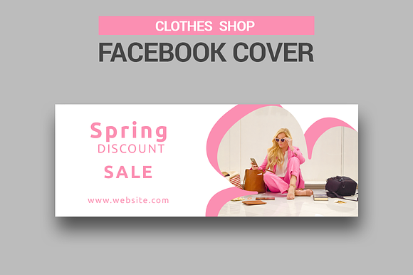 Clothes Shop - Facebook Covers in Facebook Templates - product preview 5