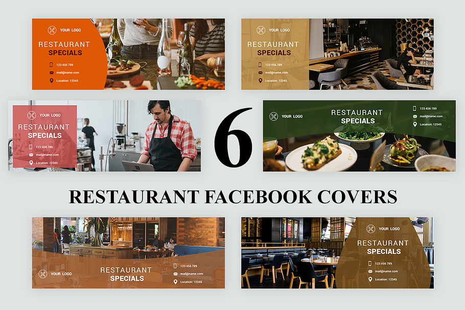 Restaurant - Facebook Covers in Facebook Templates - product preview 8
