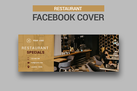 Restaurant - Facebook Covers in Facebook Templates - product preview 2
