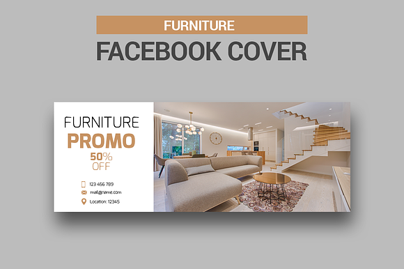 Furniture - Facebook Covers in Facebook Templates - product preview 5