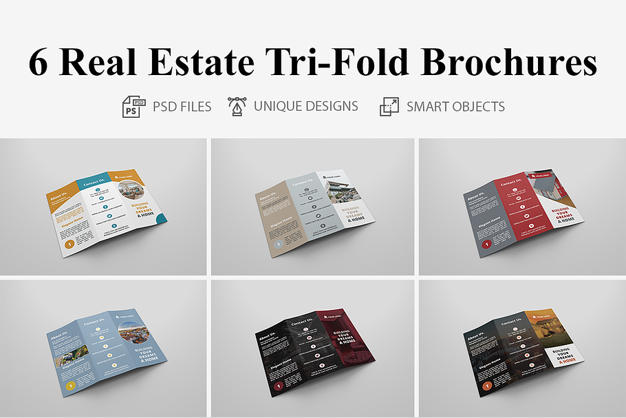 Real Estate Tri Fold Bochures in Brochure Templates - product preview 8