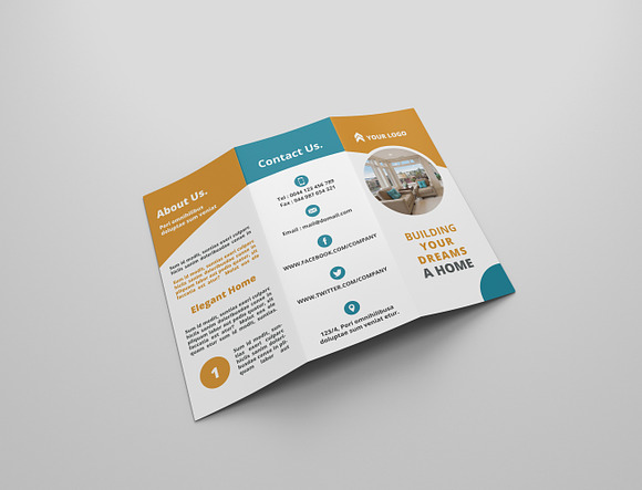 Real Estate Tri Fold Bochures in Brochure Templates - product preview 2