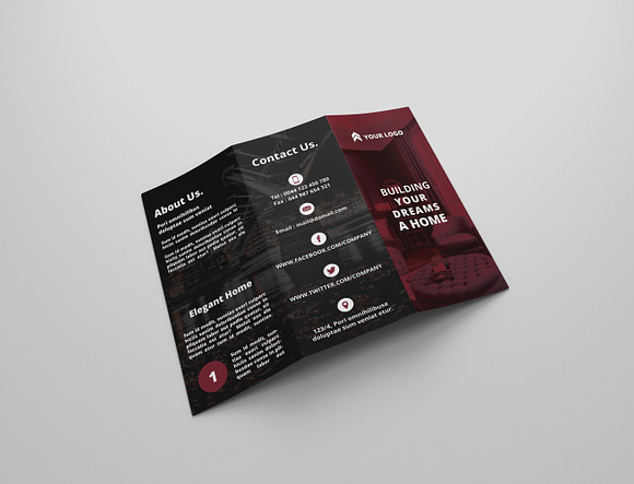 Real Estate Tri Fold Bochures in Brochure Templates - product preview 9