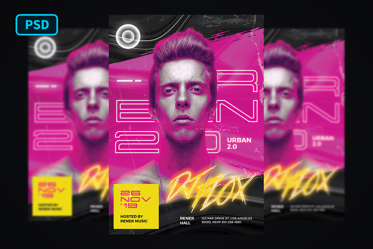 Urban DJ Flyer Template in Flyer Templates - product preview 8