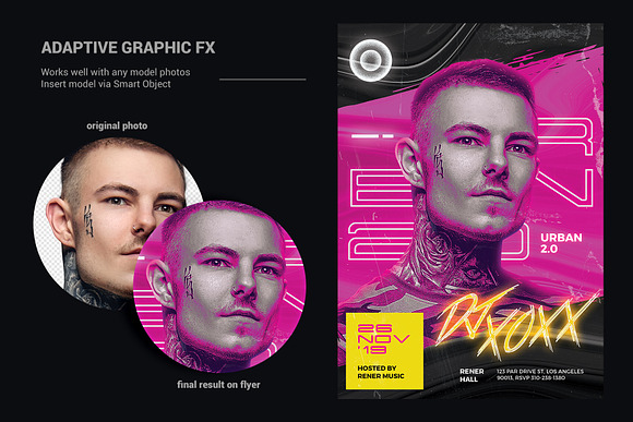 Urban DJ Flyer Template in Flyer Templates - product preview 3