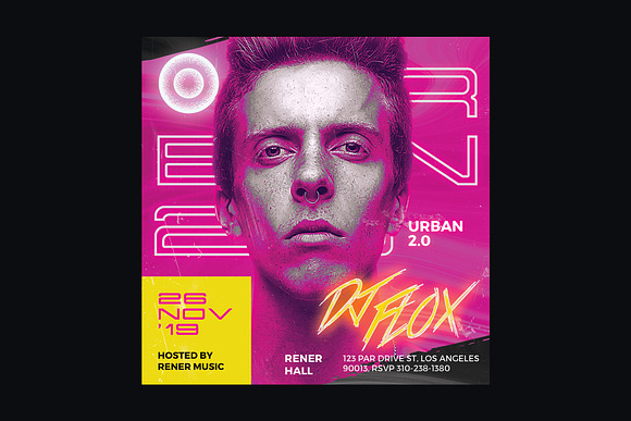 Urban DJ Flyer Template in Flyer Templates - product preview 4