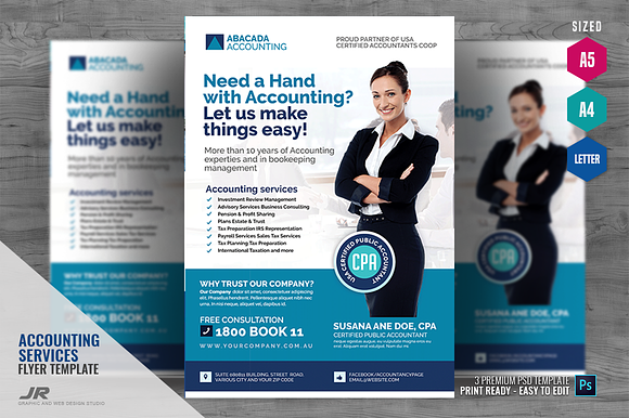 Accounting Firm Flyer in Flyer Templates - product preview 3