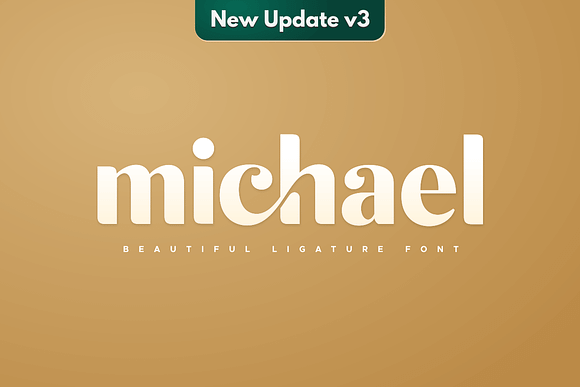 michael beautiful ligature font in Display Fonts - product preview 15