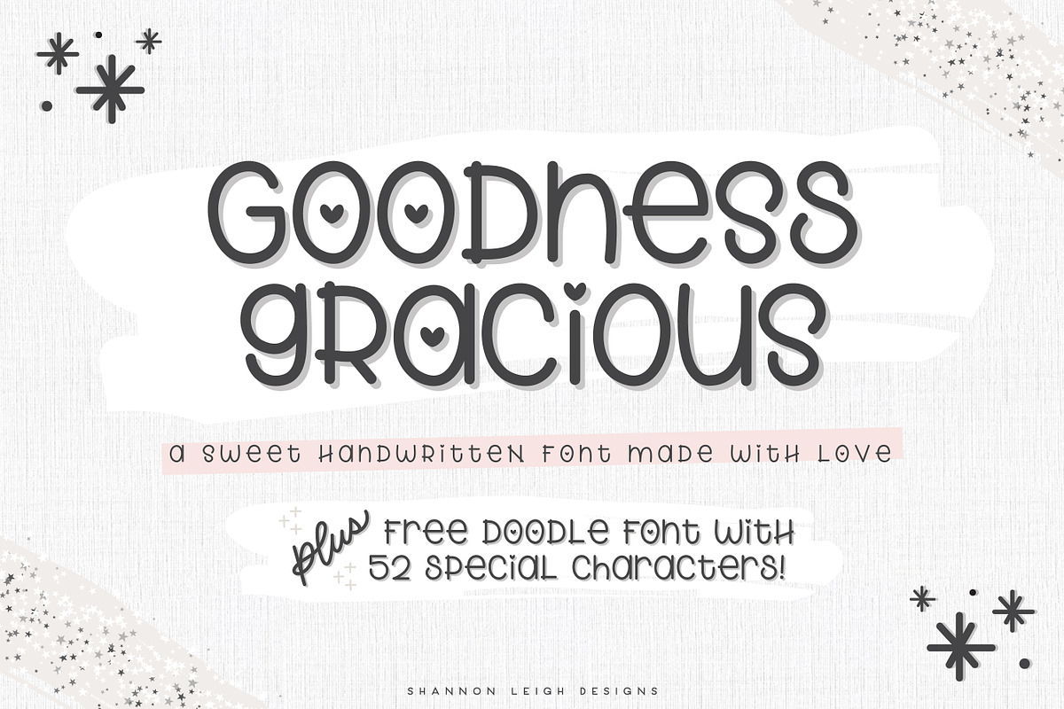 Goodness Gracious - Handwritten Font in Display Fonts - product preview 8